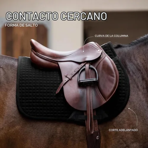 Vista 2 de Equestrian Stockholm Close Contact Horse Saddle Pad for Jumping Negro