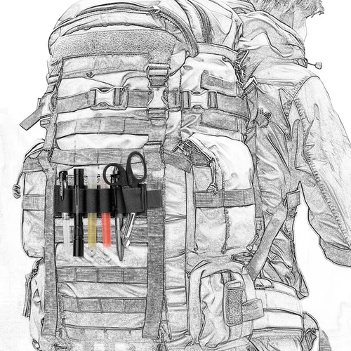 Vista 8 de 4 Pack Tactical Outdoor 6 Round Shotgun Shell Holder Ammunition Pistol Bullet Reload Holder with Adhesive Backing Sticker