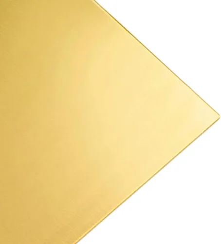 Vista 2 de Dxcaicc Brass Sheet H62 High Purity Raw Materials 1.5mm Metal Brass CU Widely Used in Product Development,100x100x1.5mm