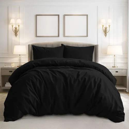 Vista 17 de Pure Bedding - Funda de edredón tamaño Individual/Individual XL - Juego de ropa de cama extra suave de 2 piezas, incluye 1 funda de edredón de 68 x