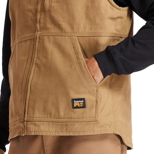 Vista 3 de Timberland PRO Chaleco de lona con forro Gritman estándar para hombre