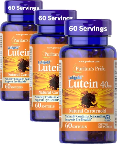 Vista 9 de Puritan's Pride Luteína Carotenoide Lutigold™ Premium 40 mg con zeaxantina para hombres y mujeres, suplemento dietético para apoyo de la salud