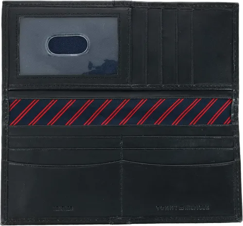 Vista 3 de Tommy Hilfiger Cartera clásica para hombre con ventana de identificación y múltiples ranuras para tarjetas