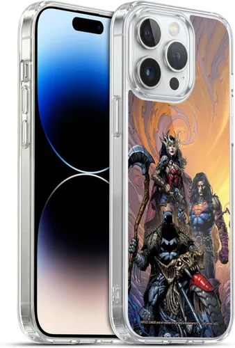 Vista 73 de Head Case Designs Funda de gel con licencia oficial de la Liga de la Justicia DC Comics #10 Darkseid War Comic Book Cover