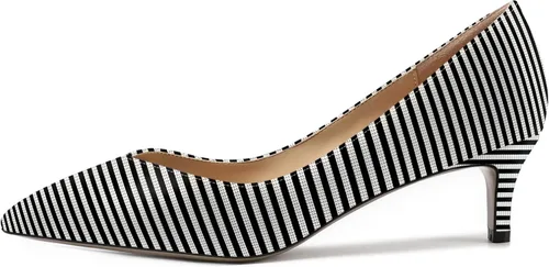 Vista 2 de AMBELIGHT Zapatos de vestir casuales para mujer, con puntera puntiaguda, patente, tacón bajo, zapatos de tacón bajo de 2 pulgadas