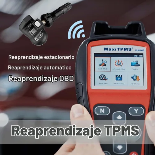 Vista 8 de Autel MaxiTPMS TS508WF Kit de herramienta de programación TPMS, con 8 sensores MX, programador de sensores de neumáticos 2026, reinicio/reinicio