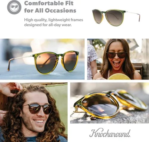 Vista 6 de Knockaround Mary Janes Polarized Sunglasses for Men & Women - Impact Resistant Lenses & Full UV400 Protection