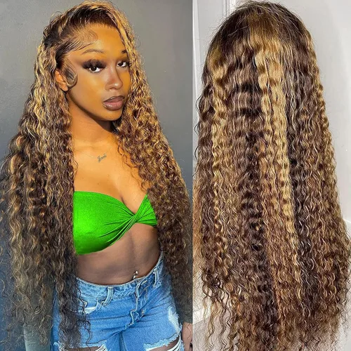 Vista 36 de Pelucas de cabello humano ondulado profundo con encaje frontal transparente HD de 13 x 6 pulgadas, pelucas de cabello humano de densidad 200