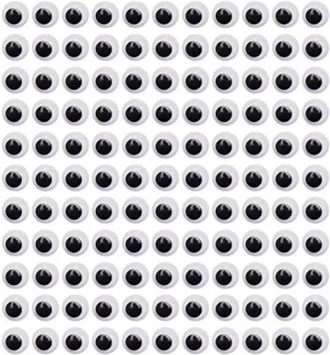 Vista 9 de DECORA 6mm Ojos móviles redondos con autoadhesivo, 1000 piezas