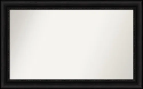 Vista 624 de Amanti Art Espejo personalizado, espejo de baño negro puente, espejo de pared o espejo de tocador de baño sobre el fregadero (26 x 26 pulgadas)