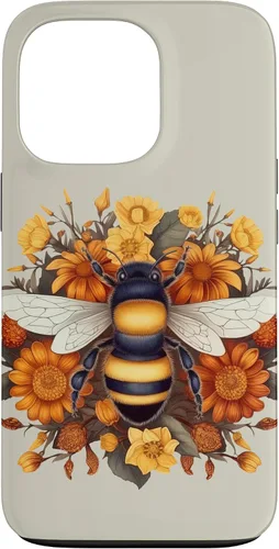 Vista 10 de iPhone 16 Boho Flower Bee Honey Beekeeper Daisy Sunflower Bee Case