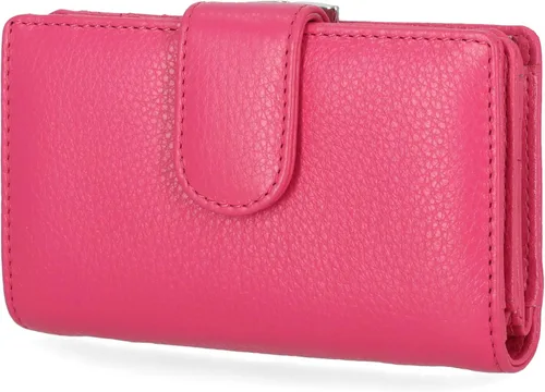 Vista 12 de Mundi Rio - Cartera de piel para mujer, pequeña con marco Bittersweet