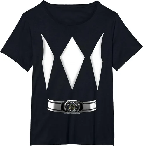 Vista 5 de Power Rangers Camiseta de disfraz de Ranger negro de Halloween, talla S