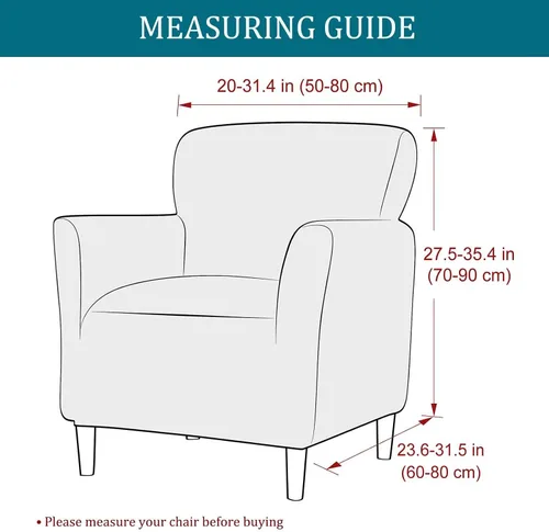 Vista 6 de NILUOH Funda para Sillón de Banquete de 1 Pieza Elástica Fundas para Sillas con Brazos Estampada Suave Funda para Silla de Acento Antideslizante