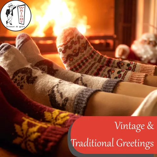 Vista 4 de Wright Home & Gift Holiday Doors - Tarjetas de felicitación navideñas tradicionales Paquete de 10 unidades a granel + 10 sobres (4 x 6)