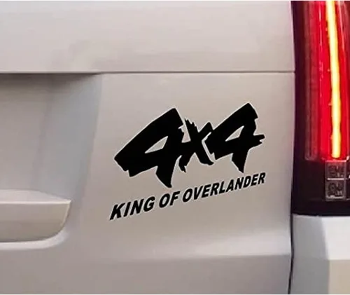 Vista 7 de Calcomanías adhesivas 4X4 para todoterreno, diseño gráfico en vinilo para cama y lateral de camioneta, accesorios universales