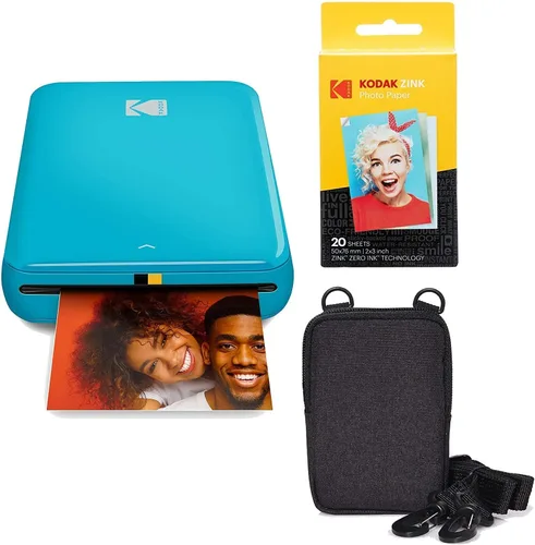 Vista 4 de KODAK Step Wireless Mobile Photo Mini Printer (Black) Go Bundle Negro