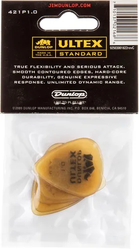 Vista 3 de Jim Dunlop Ultex® Standard Pick 1.0MM - Paquete de 6