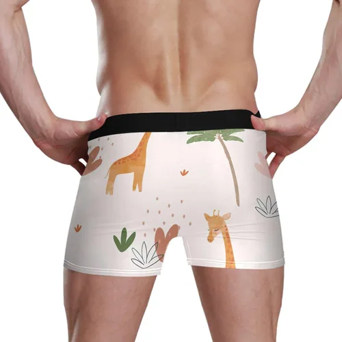 Vista 6 de CHIFIGNO Mimosa Bamboo Fiber and Spandex Boxer Shorts, Soft and Breathable, S