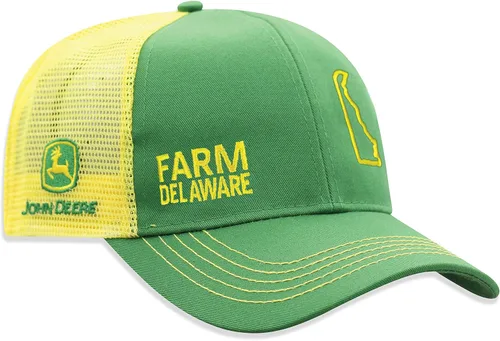 Vista 23 de John Deere Gorra de béisbol con logotipo y malla trasera con contraste, para hombre