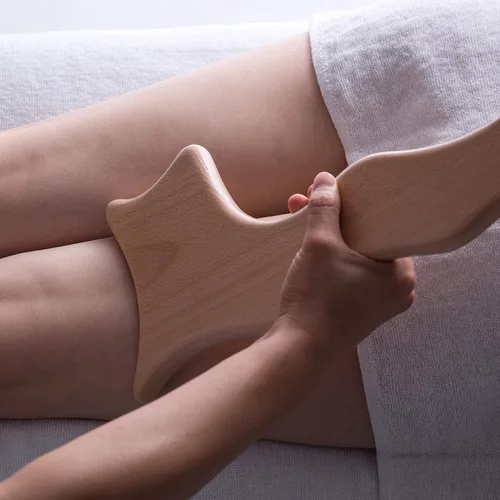 Vista 3 de Herramientas Gua Sha de madera herramienta de masaje anticelulitis, terapia de madera, drenaje linfático, pala, masaje Gua Sha, herramientas
