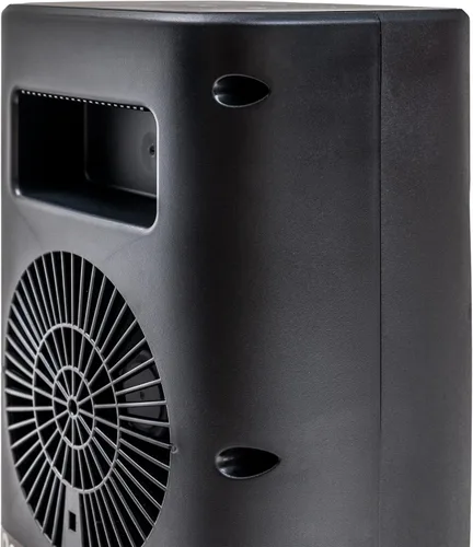 Vista 7 de Comfort Zone Calentador oscilante de escritorio de 1500 W, calentador de espacio de cerámica portátil con control remoto, termostato digital