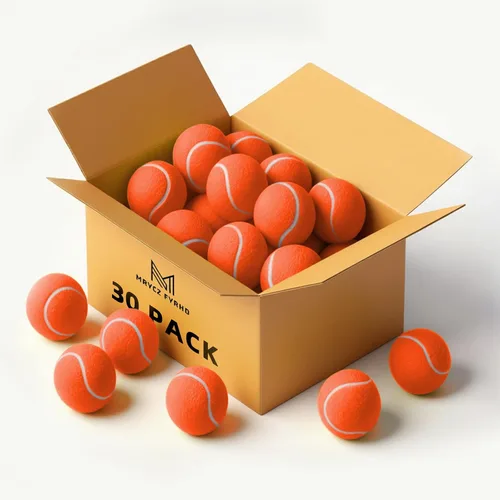 Vista 10 de 30/40 Pack Training Tennis Balls, Pet Dog Playing Balls, Practice Tennis Balls with Mesh Bag for Transport and Beginner Training