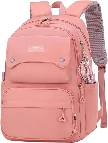 Vista 10 de JiaYou Mochila Casual para Adolescentes, Niñas, Mochila para la Escuela Secundaria, Mochila Diaria, para Mujeres, Bolsa de Viaje para Portátil, 1#