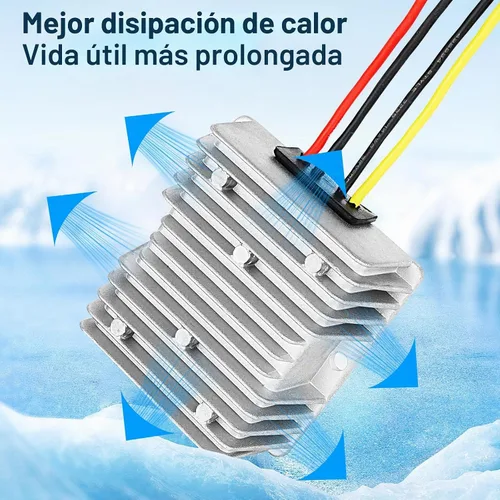 Vista 6 de Carrito de golf 10A 120W 18V 20V 24V 36V 48V reductor de voltaje convertidor reductor de potencia Buck Transformador impermeable