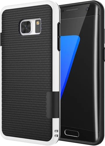 Vista 12 de Jeylly Funda para Galaxy S7, [3 colores] Slim Hybrid Impact Rugged Soft TPU Negro