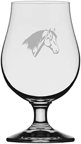 Vista 26 de Abaco Barb Body Horse - Vaso de cerveza Iona grabado (13.25 onzas)
