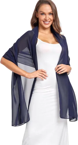 Vista 20 de Chales/mantones de gasa suave para vestidos, accesorios de mujer