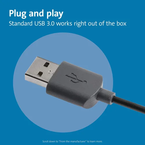 Vista 4 de Kensington Juego de escritorio USB con cable y mouse en caja (K72436AM), negro (paquete de 2)