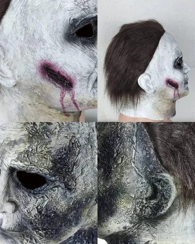 Vista 4 de Máscara de Michael Myers para adulto, máscara de disfraz de Michael Myers