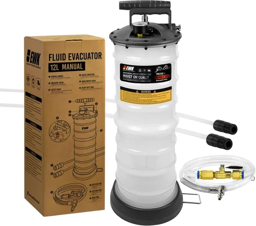 Vista 9 de EWK aspiradora y cambiador de aceite de 6.5 litros neumática/manual, bomba extractora de líquido, removedor de tanque