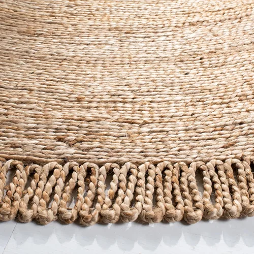 Vista 4 de SAFAVIEH Colección redonda de fibra natural NF168A de 3 pies, redonda, natural, hecha a mano, bohemio, con encanto de yute