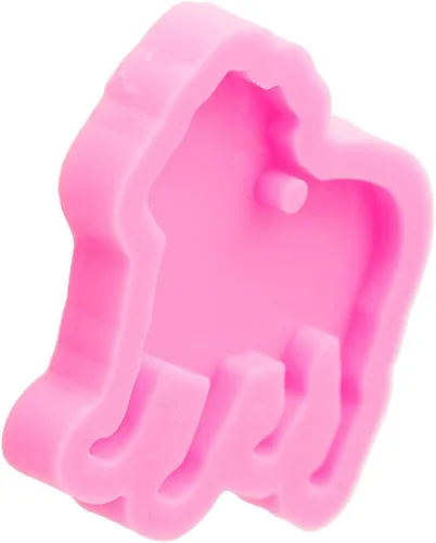 Vista 5 de Angel Wings Molde de silicona con forma de perro de carlino lindo estilo animal resina llavero molde joyería molde epoxi artesanía llavero resina