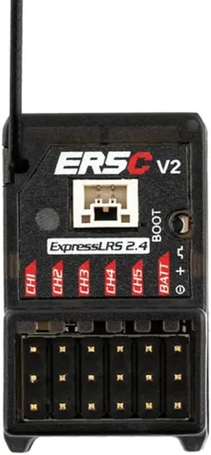 Vista 7 de RadioMaster ER5C-i 2.4GHz ELRS PWM Receptor RadioMaster RC 5CH ExpressLRS 2.4GHZ PWM Receptor para superficies RC (HELIDIRECT)