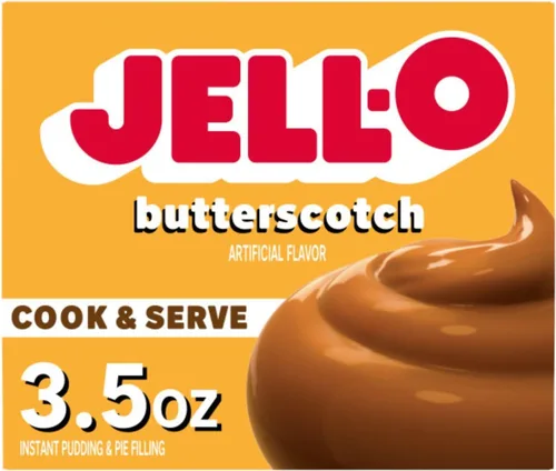 Vista 10 de Jell-O Cook & Serve Mezcla de Pudín y Relleno para Pastel de Butterscotch, Caja de 3.5 oz
