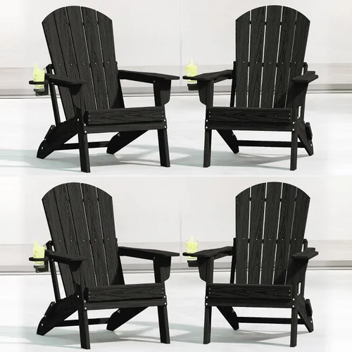 Vista 40 de HDPE Silla Adirondack plegable, Aruba