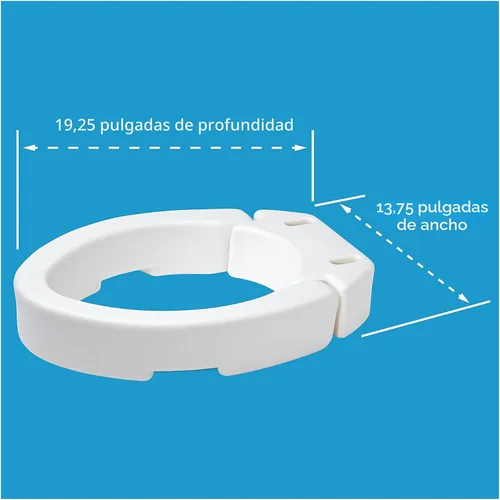 Vista 6 de Asiento elevador para inodoro, de Carex Health Brands