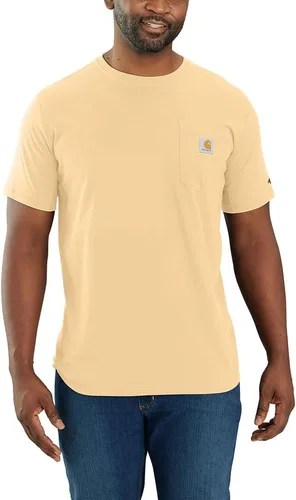 Vista 9 de Carhartt Force - Camiseta de manga corta, con bolsillo, de ajuste holgado y peso medio para hombre Malt