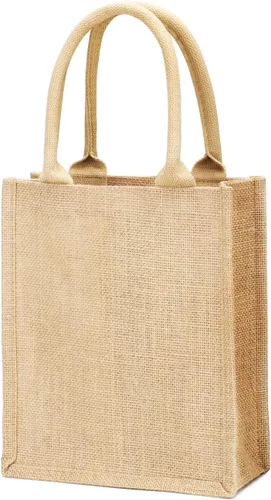 Vista 8 de TBF Bolsas de arpillera de yute reutilizables resistentes a granel para compras, compras, bodas, regalos de bienvenida y más