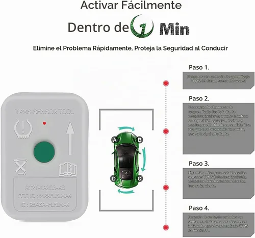 Vista 5 de JDIAG Herramienta de Sensor TPMS, Herramienta de Reaprendizaje TPMS para F150 Sensor de Reseteo Automático de TPMS Programación de Herramientas