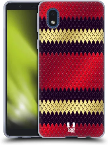 Vista 11 de Head Case Designs Ball Python Snake Pattern Gel Case [Military Grade Protection] Compatible with Samsung Galaxy A01 Core (2020)