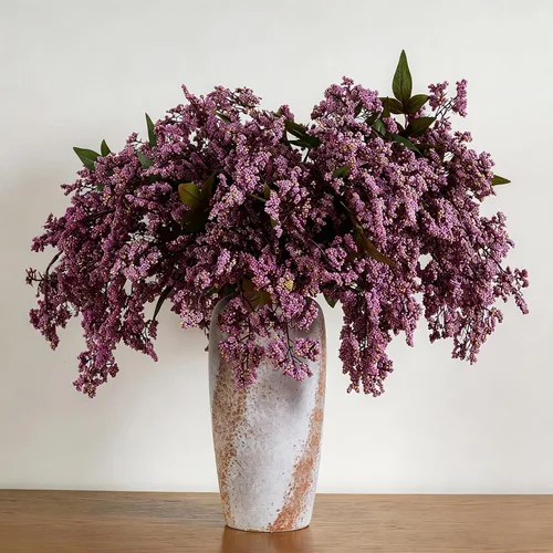 Vista 9 de 6 Pcs 17" Faux Dusty Plum Berry Stem For Vase Artificial Nandina Branches