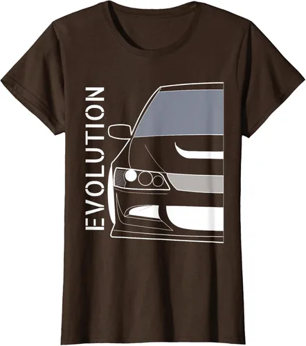 Vista 23 de Camiseta Evo 8 Design Turbo JDM Classic Legends, Negro, S