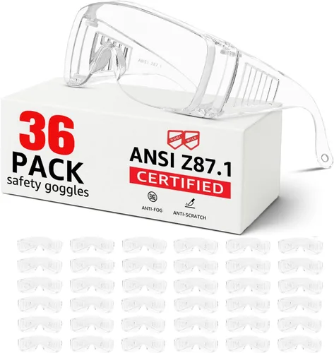 Vista 11 de Ansi Z87.1 Ansi Z87.1 - Gafas de seguridad antivaho para hombres y mujeres, gafas de laboratorio resistentes a arañazos e impactos, gafas