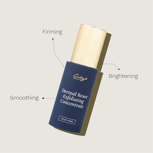 Vista 5 de City Beauty Concentrado exfoliante Dermal Reset - Exfoliante facial diario de ácido láctico AHA - Solución para arrugas, textura, decoloración