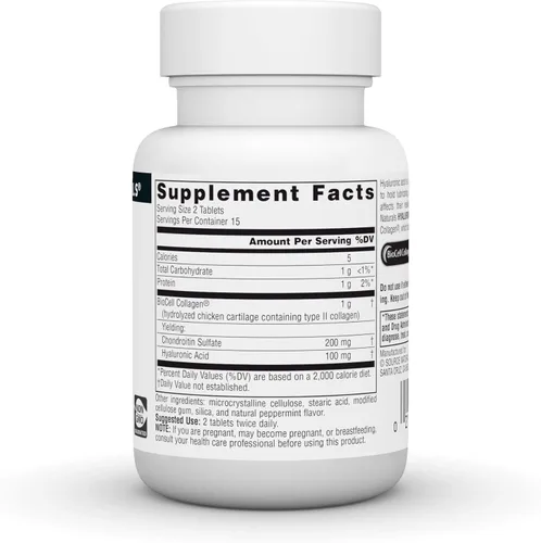 Vista 2 de Source Naturals Ácido hialurónico, 50 mg, 30 tabletas